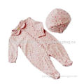 Long-sleeved Babies' Romper, Made of Cotton, Various Stripe Colors AvailableNew